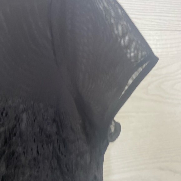 NWT Ann Taylor Black Fairycore Whimsigoth Feminine Lace Ribbon Dress Size 8 - Picture 7 of 8